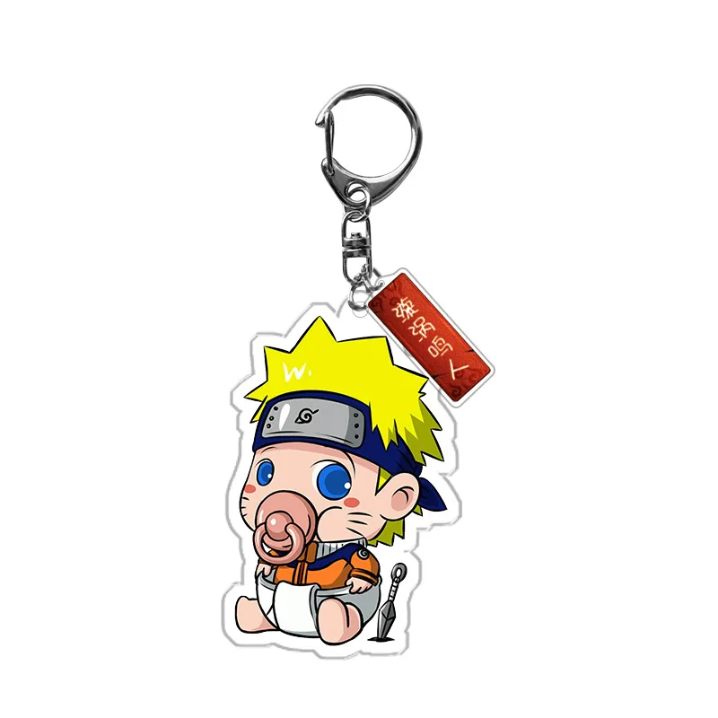 Аниме Uzumaki Naruto брелки для женщин и мужчин Sasuke itachi Kakashi подвеска брелок ключей