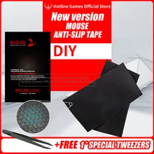 Hotline Games Mouse anti-deslizamento fita para diy versão suor resistente almofadas mouse lado anti-deslizamento adesivos mouse patins