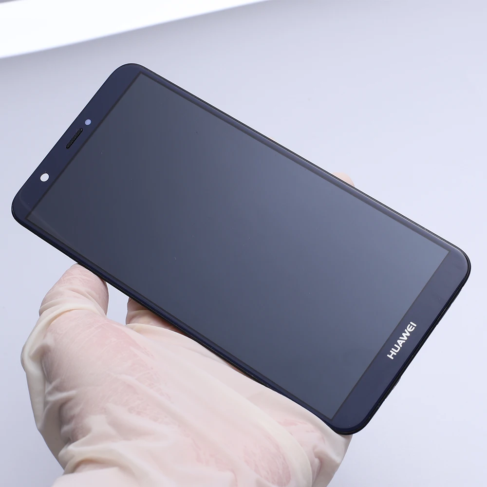 Pаспродажа Huawei P Smart LCD дисплей сенсорный экран дигитайзер сборка для Huawei P Smart LCD с рамкой FIG LX1 L21 L22 замена экрана
