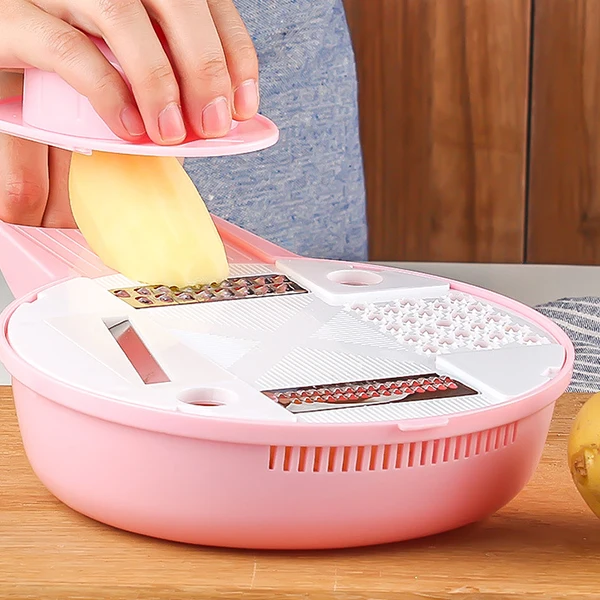 

Manual Vegetable Cutter Stainless Steel Blade Mandoline Slicer Cheese Grater Carrot Potato Peeler Shredder Slicer Kitchen Gadget