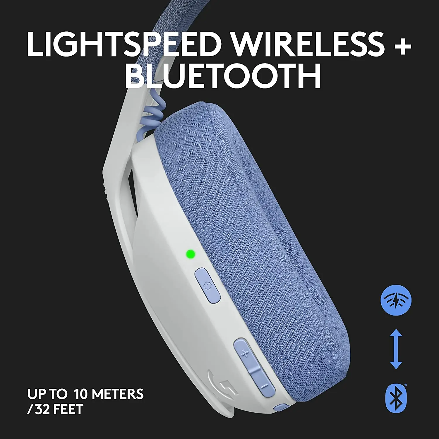 Logitech G435 Lightspeed Bluetooth Wireless Gaming Headset Over