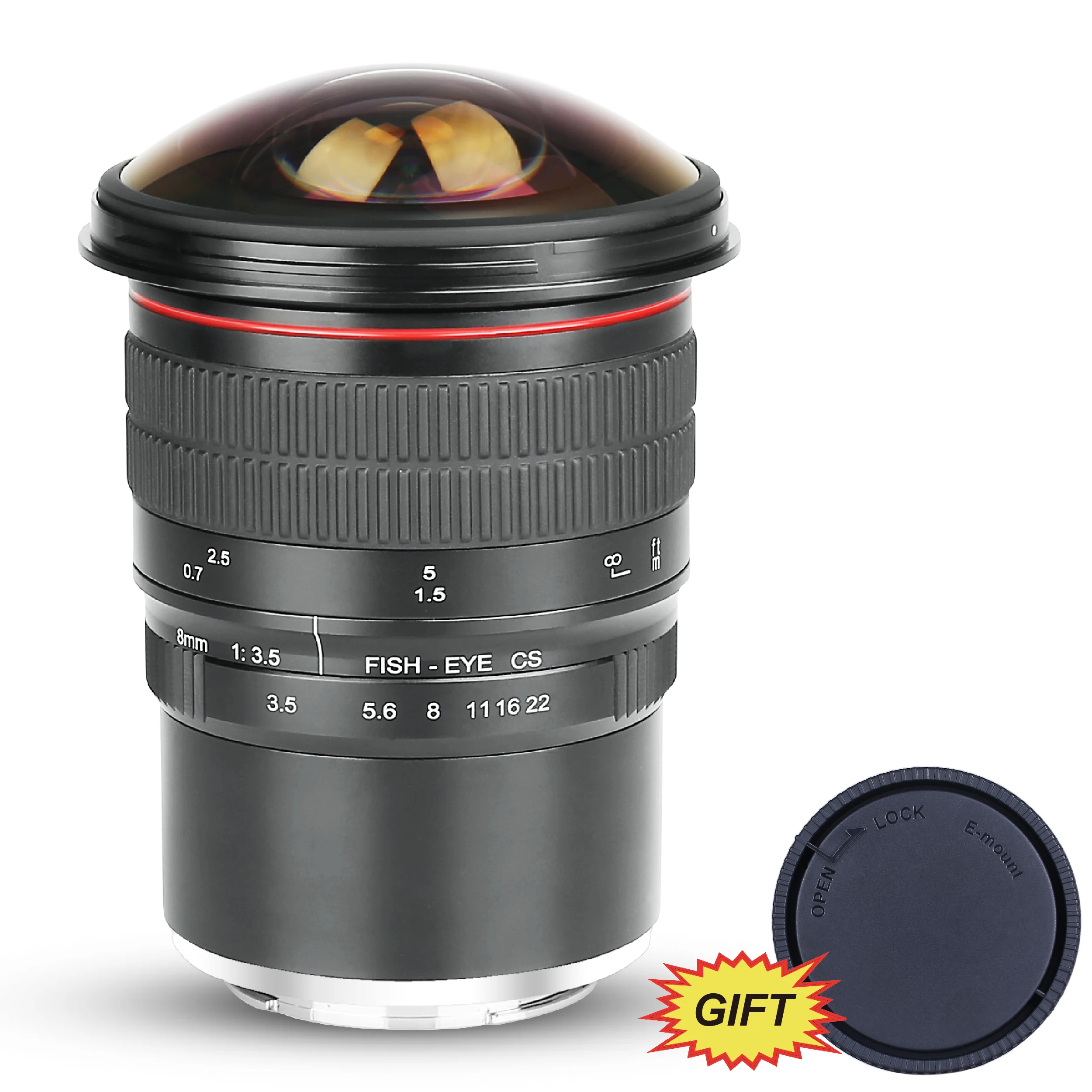 Meike 8mm f3.5 Fisheye Lens for Fujifilm X Mount Mirrorless APS-C Camera  X-Pro2 X-E3 X-T1 X-T2 X-T10 X-T20 X-A2 X-E2 X-E2s