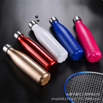 

Coke Bottle Thermos Cup Sports Kettle Water Cup 304 Stainless Steel Hot Sale Bowling Cup Double Heat Insulation