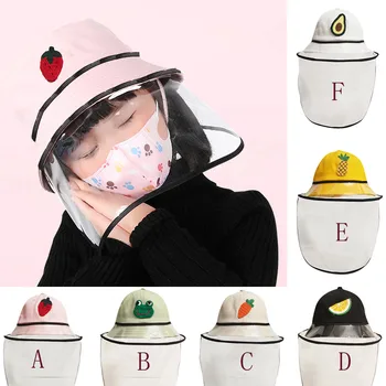 

2020 Baby Cute Protective Cap Anti Infection Protective Hat Eye Protection Anti-fog Windproof Hat Anti-saliva Face Cover Cap