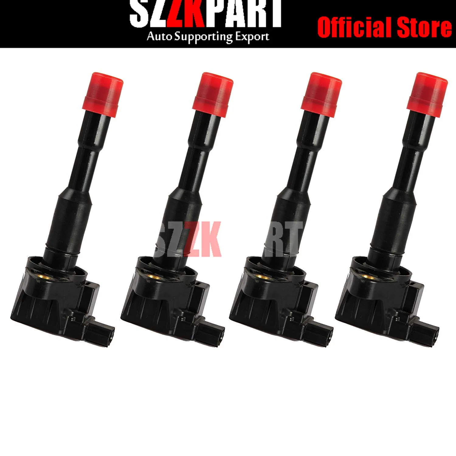 

4X Rear Ignition Coil 30521-PWA-003 fit For Honda CITY Civic 7 8 VII VIII JAZZ FIT 2 3 III 1.2 1.3 1.4 UF374 CM11-108 CM11-108C