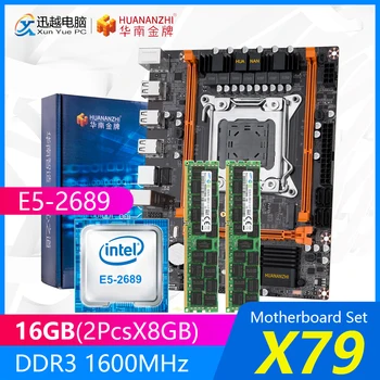 

HUANANZHI X79 Motherboard Set X79-4M REV2.0 M.2 MATX With Intel Xeon E5-2689 2.6GHz CPU 2*8GB (16GB) DDR3 1600MHz ECC/REG RAM