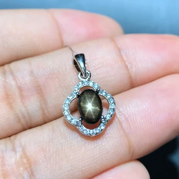 

1 carat Natural Sapphire Pendant new store discount promotion 925 Silver