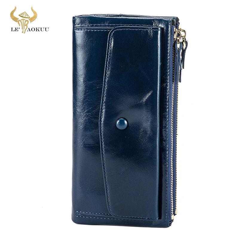 

Luxury Famous Brand Women's Quality Leather Designer Ladies Long Checkbook Organizer Wallet Fashion Purse Clutch For Female 6032