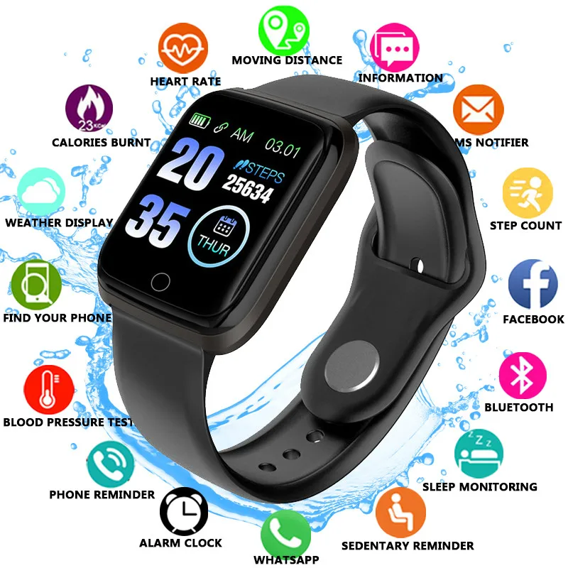 

2020 New Sport Smart Watch M6 Waterproof IPX7 Heart Rate Blood Pressure Measurement Smart Health Watch Sleep Tracker Smartwatch