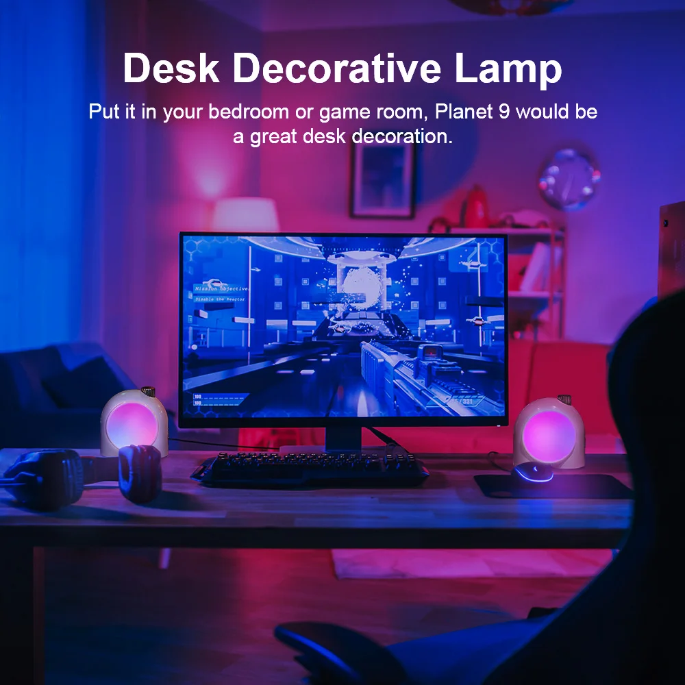 Divoom Planet-9 Decorative RGB LED Bedside Music Lamp