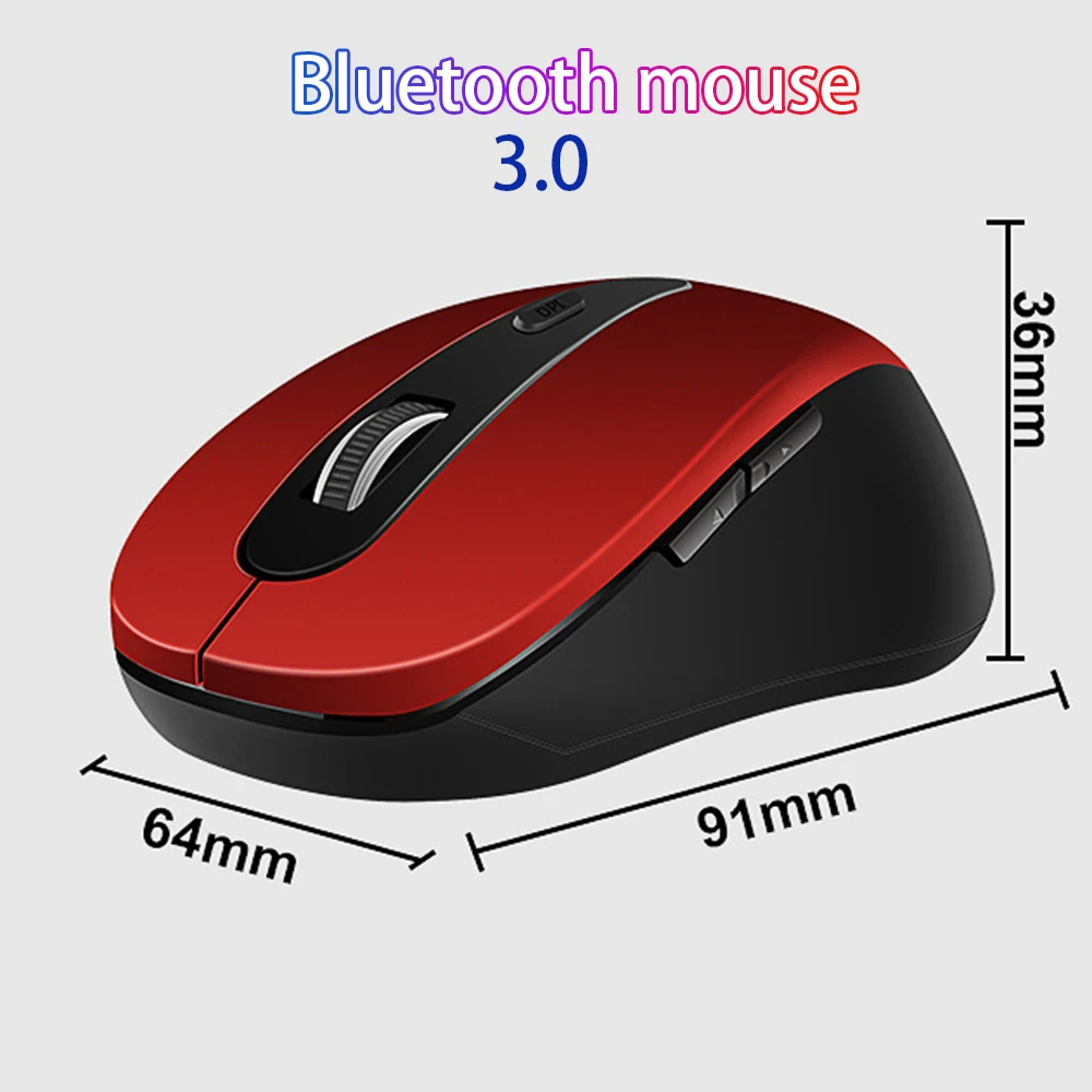 Оптическая беспроводная компьютерная мышь 1600 DPI 2 4 ГГц Bluetooth для ПК ноутбука|Мыши|