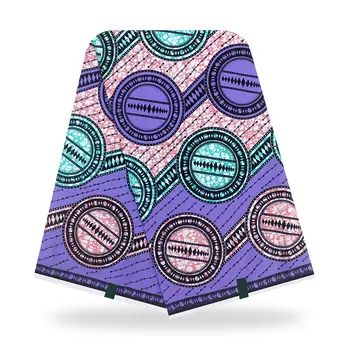 

2020 Ankara print patterned African fabric real wax Cloth tissu 100% cotton Africa Wrapper cloth sewing for wedding dress 6yards
