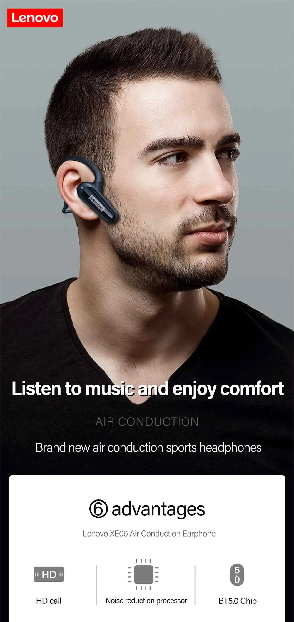Lenovo XE06 Bluetooth Earphone TWS 