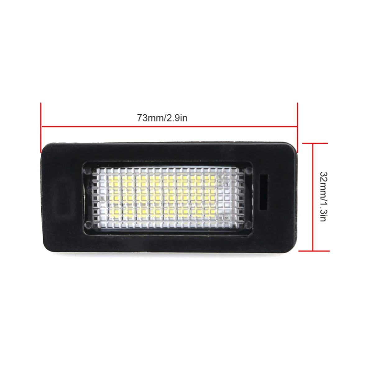 2pcs License Plate Light LED Number License Plate Lights 6000K 3W 12V 0.3A For BMW E39 E70 E71 X5 X6 E60 M5 E90 E92 E93 M3