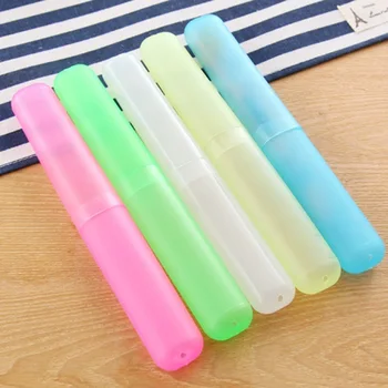 

Cup Protection Box Color Random Tooth Brush Box Mini Travel Portable Toothbrush Box Breathable Toothbrush Tube Toothbrush