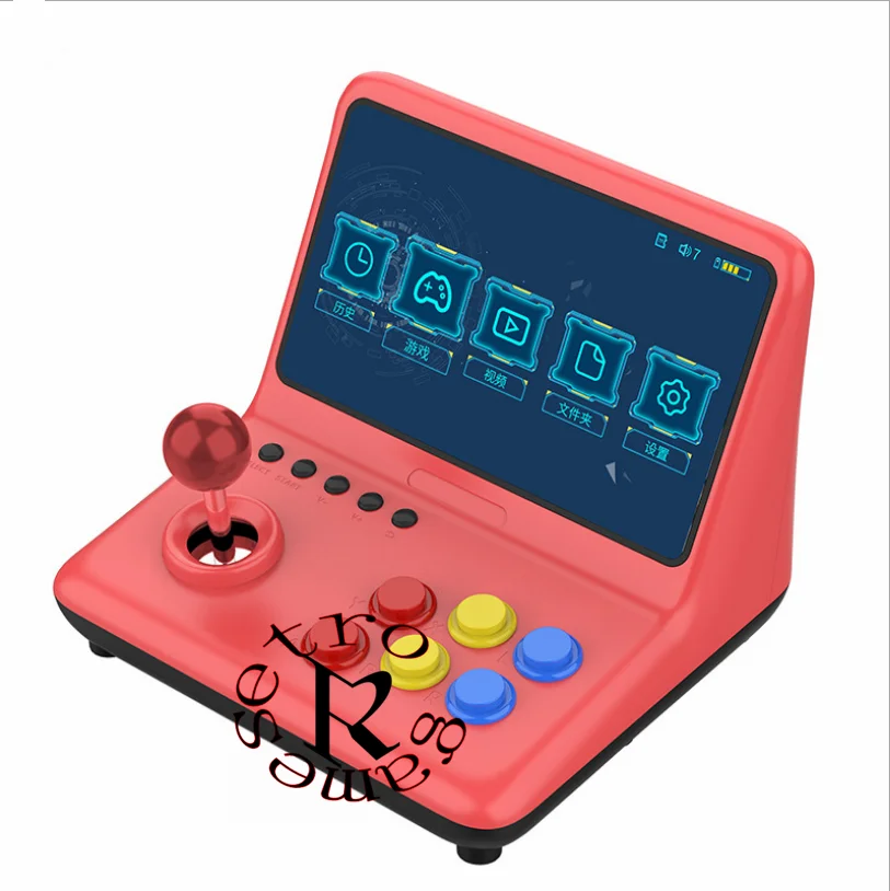 POWKIDDY A12 9 inch joystick arcade A7 architecture quad-core CPU simulator video game console new game children's gift video game console,game console
