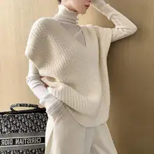 

New Loose Sleeveless Sweater Spring Autumn Women Vest Sweaters Knitting Vest Joker Knitted Vest Wool Oversize Girls Pullover