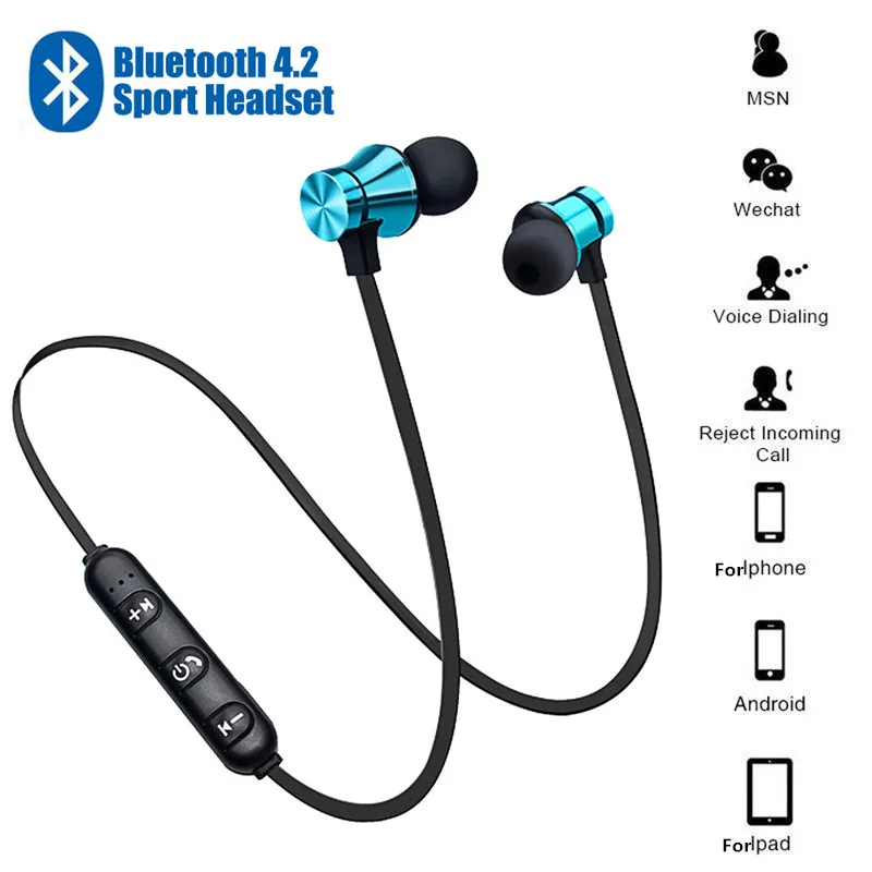 XT11 магнитные беспроводные Bluetooth наушники стерео спортивные водонепроницаемые