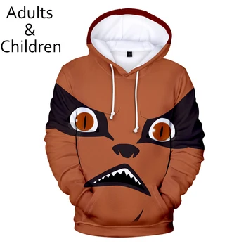 

New 3D Fashion Cartoon Naruto Men and Women Hoodie Casual Pop Children Spring and Autumn Popular Pullover Kids Yellow Sweatshirt