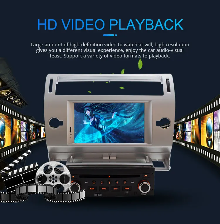 Excellent LJHANG Android 9.0 Car Radio DVD Player For Citroen C4 Quatre Triumph 2004-2012 Multimedia Auto Stereo GPS WIFI IPS 8 Core USB 4