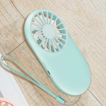 

Portable Mini Fan Office Adjustable Home Handheld Travel With Lanyard Simple USB Rechargeable ABS Air Cooler Outdoor Powerful