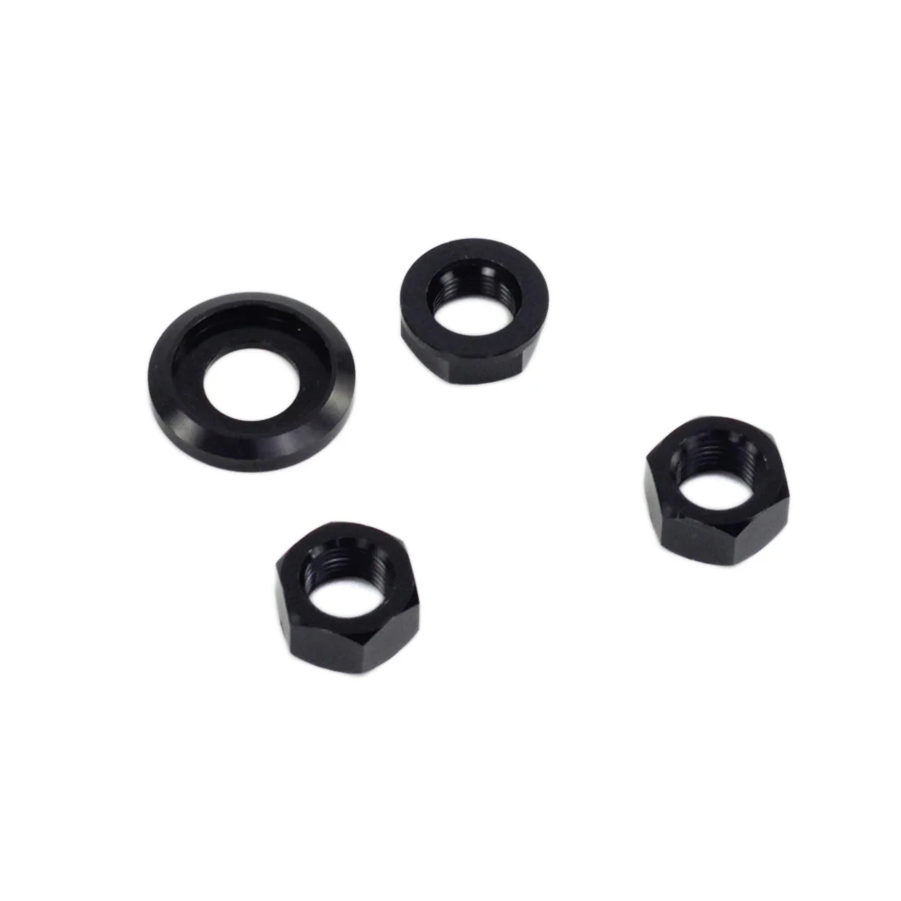 

Bicycle Hub Rear Wheel Adjustment Nut Titanium Nut M10 Aluminum Washers Groove Flat Gaskets Lightweight For Brompton