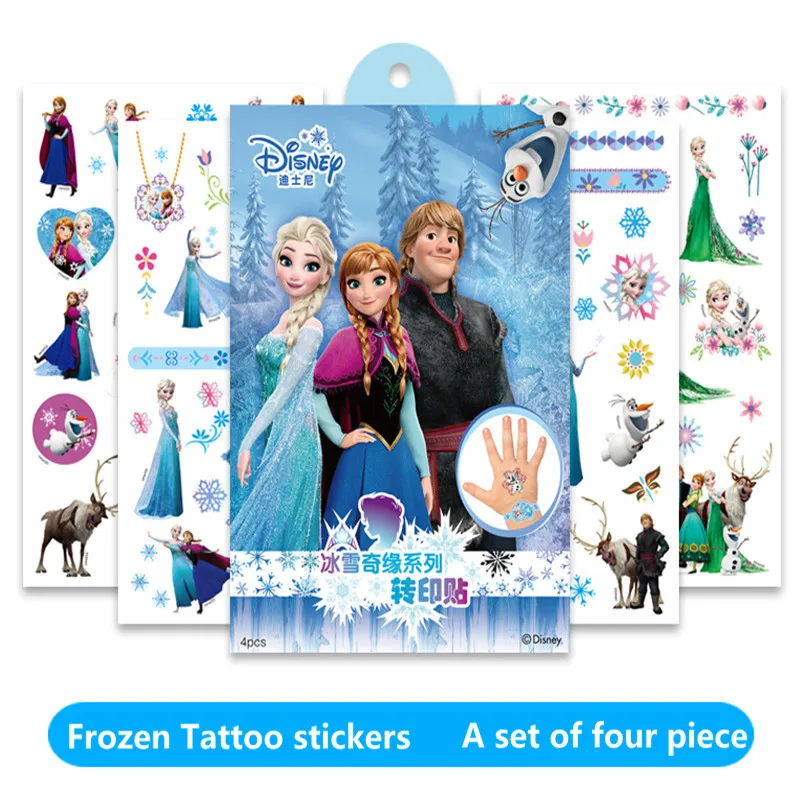 Disney Tattoo Stickers Toys 1 set of 4pcs Disney Frozen Sofia ...