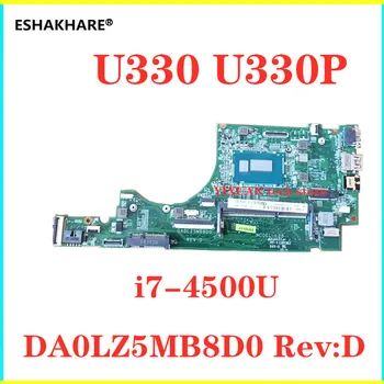 

For Lenovo Ideapad U330 U330P Laptop Motherboard With i7-4500U DA0LZ5MB8D0 Rev:D tested good free shipping