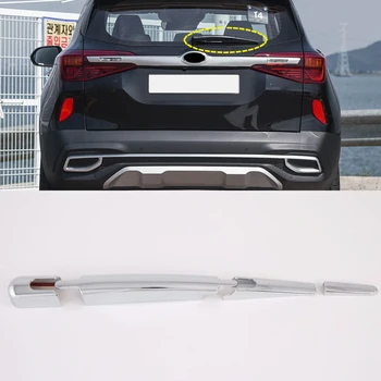 

Fit for Kia Seltos 2019 2020 Car Styling ABS Rear Trunk Window Wiper Cover Trim 4pcs Auto Accessories