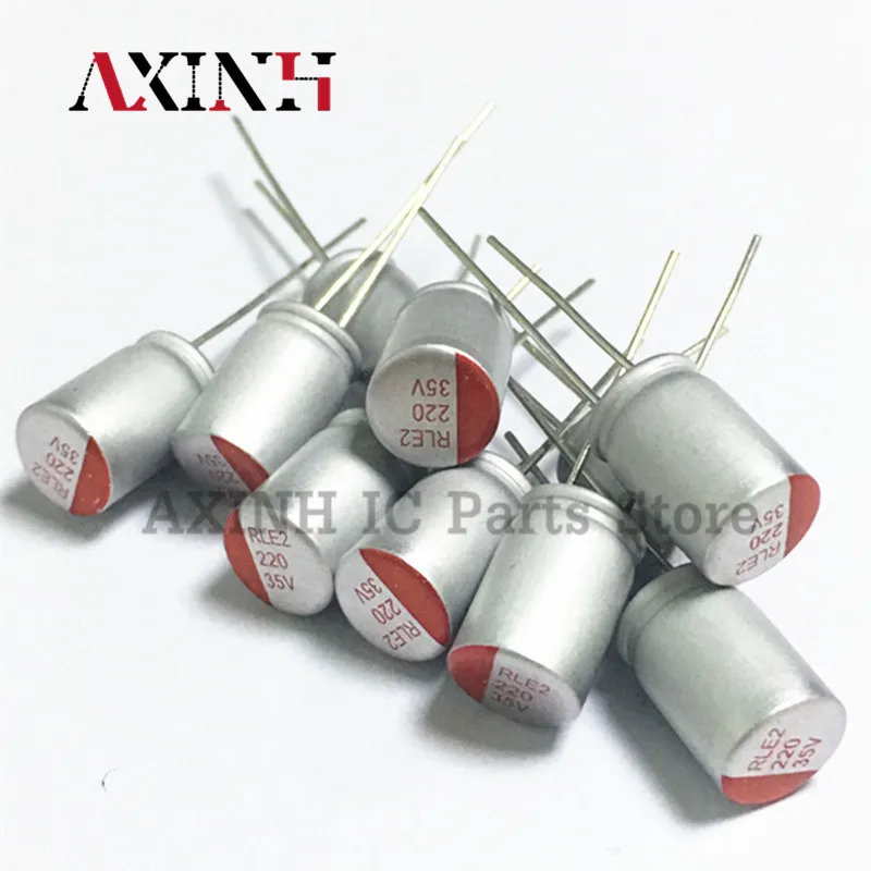 

10pcs Solid state capacitors 35V220UF 8 * 12 motherboard capacitance 220UF 35V 8 * 12mm