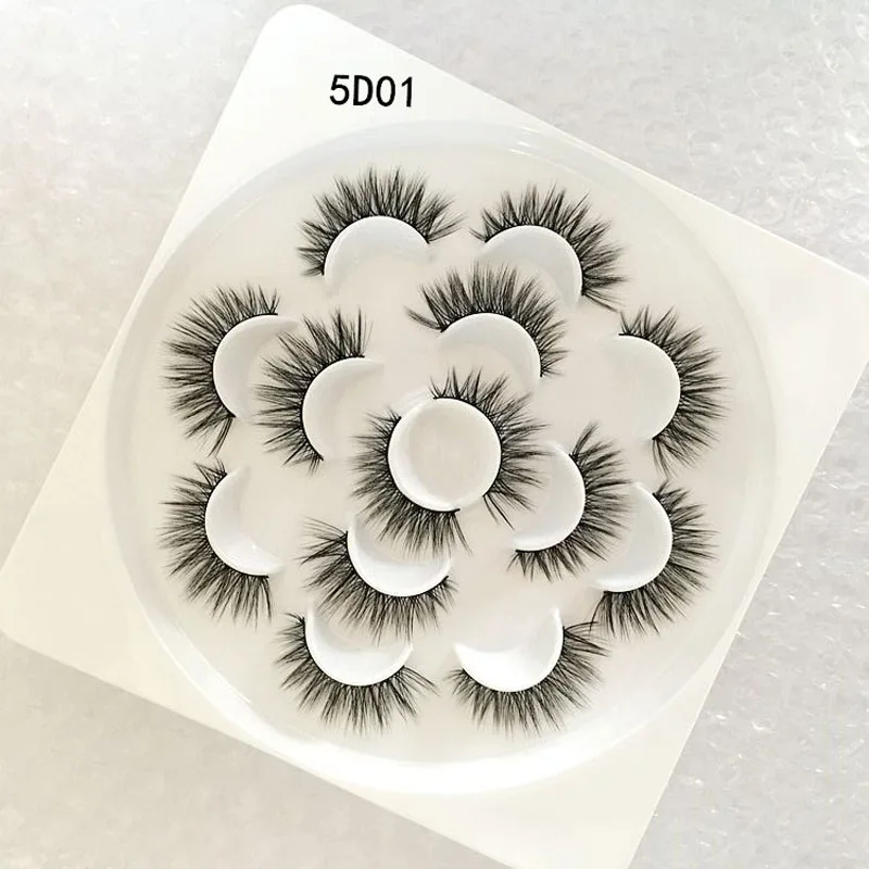7 Pairs Lotus Plate 3D Faux Mink Lashes Split Thick Natural Long False Eyelashes Volume Fake Lashes Makeup Extension Eyelash 7 Pairs Lotus Plate 3D Faux Mink Lashes Split Thick Natural Long False Eyelashes Volume Fake Lashes Makeup Extension Eyelash