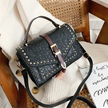 Роскошные сумки, женские сумки, дизайнерские, высокое качество, сумка на плечо, с заклепками, ручная сумка, сумка через плечо, женские сумки, Bolsa Feminina