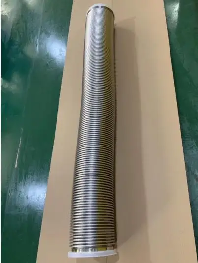 KF-100mm Flexible Hose Stainless steel 1000mm vacuum corrugated pipe tube