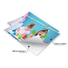 

FOR A4 50sheets A5 A6 100sheets 135g 150g high Glossy Self Adhesive Inkjet Printing with back glue sticker photo paper