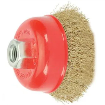 

2pcsWire Cup Brush Wheel 3-Inch For 4-1/2 Inch Angle Grinder Deburring Weld Set