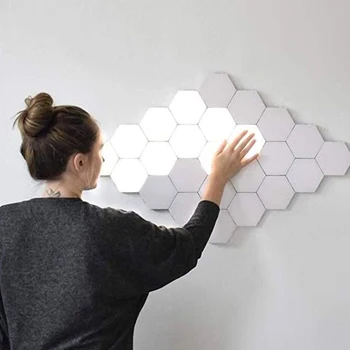 

2020 Honeycomb Lamp Modern LED Night Lights Magnetic Honeycomb Modular Touch Night Lamp Touch Sensitive Lamp Indoor Decor