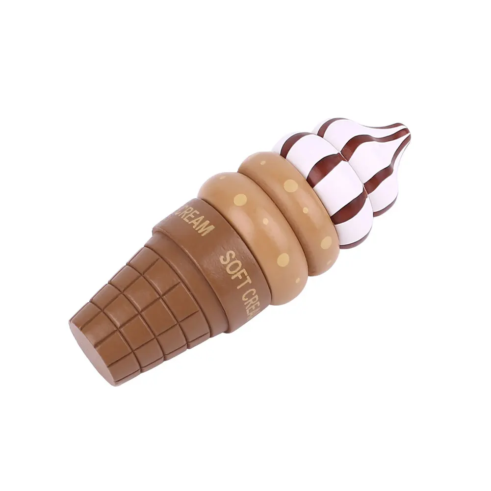 Деревянный магнит Моделирование еда мороженое конус модель кухонные игрушки дошкольные подарки