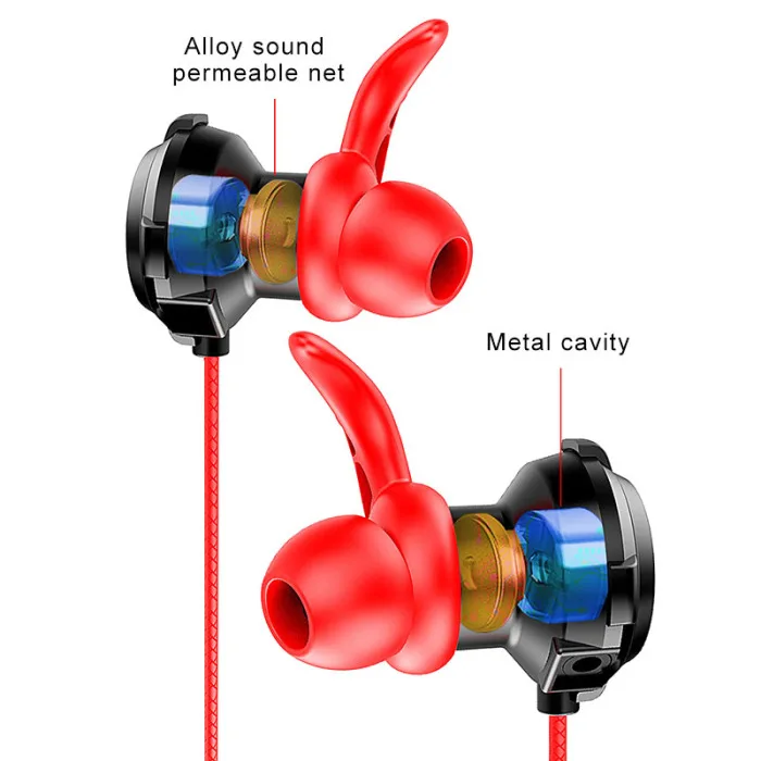 Earphones In-ear Stereo 3.5mm Plug Portable for Gaming Mobile Phone Tablet Laptop FKU66