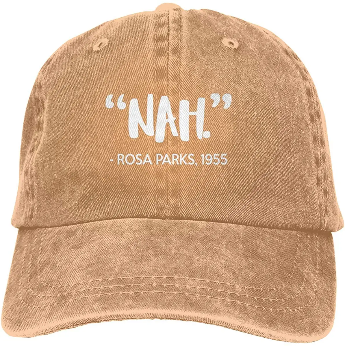 TSDFCNah. Rosa Parks 1955 Denim Cotton Fabric Adjustable Hat |