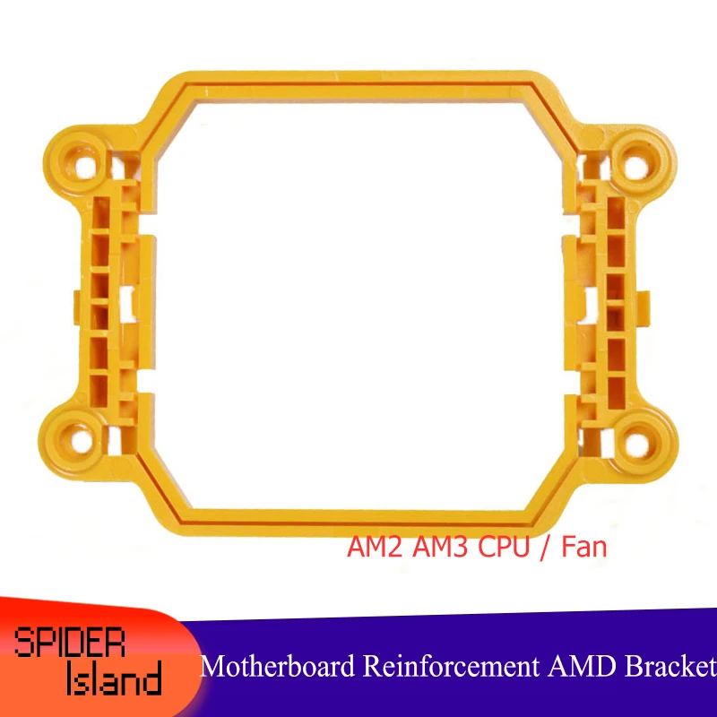 

CPU Bracket Motherboard Reinforcement AMD Bracket CPU base AM2 AM3 CPU Fan CPU Radiator Black/ Yellow