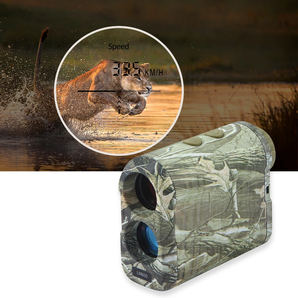 Monocular laser Distance Meter Rangefinder 600m Golf Hunting Telescope Speed Measure Tester | Спорт и развлечения