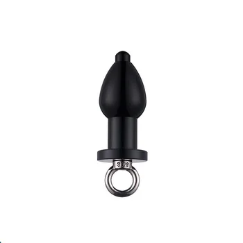 175g Dia 38mm metal inner hollow Anus beads balls flushable anal butt plug magnus enema syringe cleaning fetish sex adult toys 2