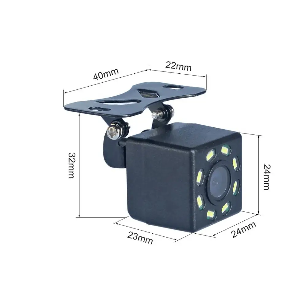 DIYSECUR провод 4," TFT ЖК-дисплей запасной автомобильный монитор HD 8 x светодиодный автомобильный комплект с камерой заднего вида Система помощи при парковке