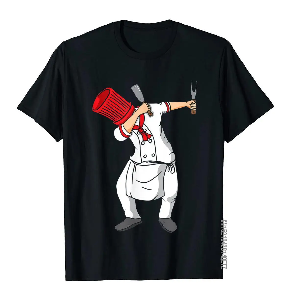 Dabbing Hibachi Chef Funny T-Shirt__B7550black