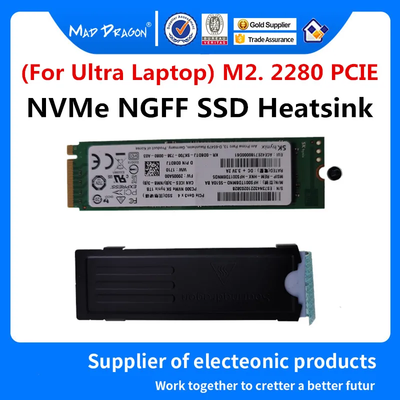 

Oxygen Free Copper Pure Copper M2 Radiator NVME NGFF M2 2280 Solid State Drive SSDm2 Cooling Vest M.2 Heat Sink Laird TFLEX 530 Thermal Silicone Pad For All Slim Laptops
