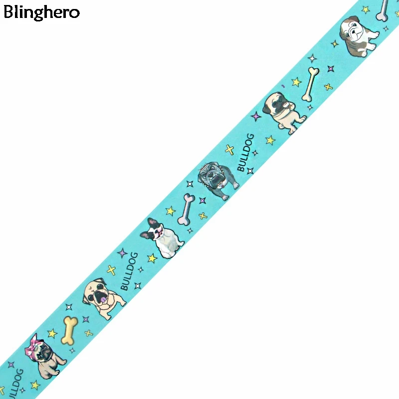 Blinghero 15 мм X 5 м крутые собаки клейкие ленты мультфильм васи клейкая лента животные маскирующая лента декоративная лента наклейки Наклейка для детей BH0326
