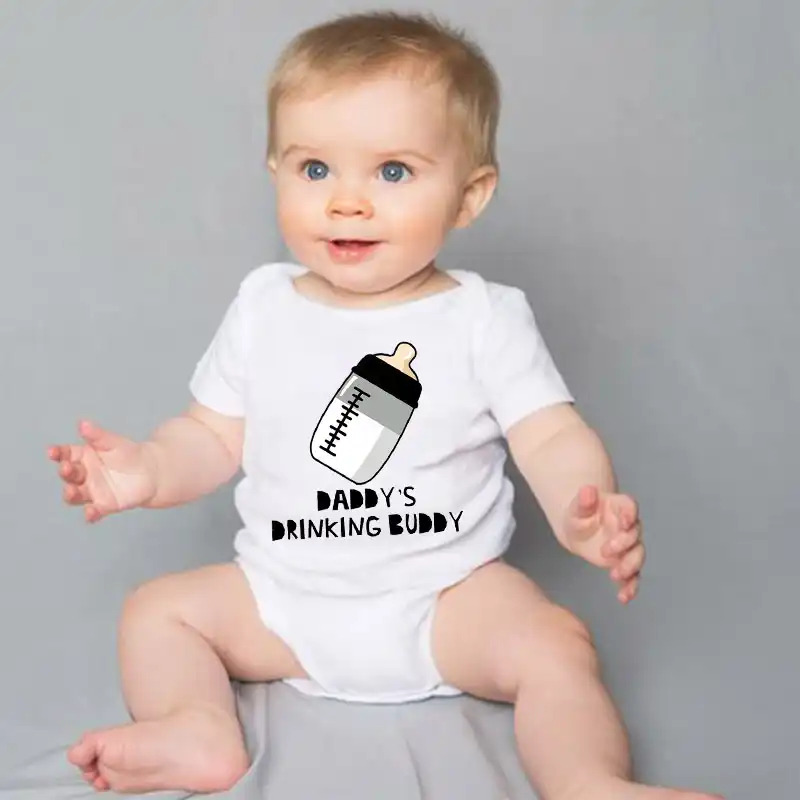 daddy's drinking buddy baby onesie