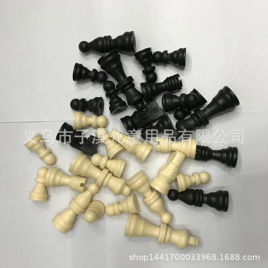 Supply Plastic Solid Imitated Wood Color Chess Piece Wang 66mm Weight 235 Grams