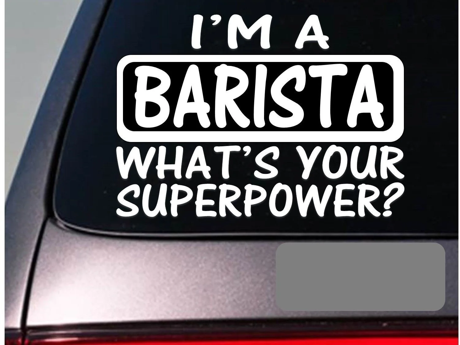 Наклейка с надписью I'm a barista компьютерная наклейка для кофейного домика java