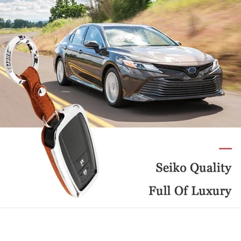 

Car key Shell case Remote Suede Leather For Toyota CHR Camry Prius Prado 2016 - 2018 Aygo RAV4 Corolla 2018 keyfob 2 3 Buttons